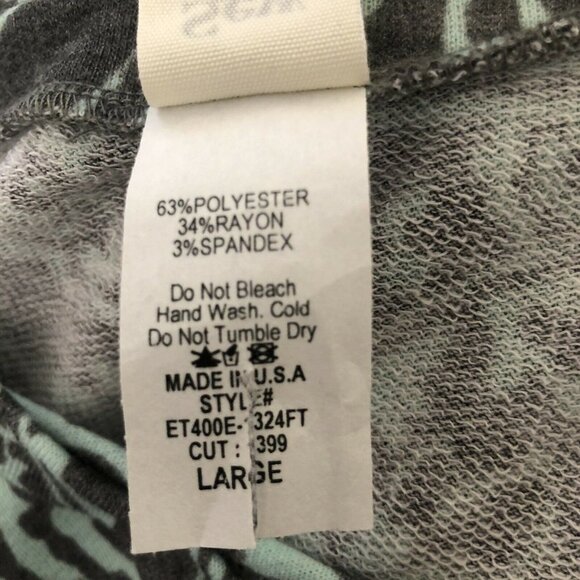 Sew in Love Paisley Softness Lrg Short Sleeve Cold Shoulder Tunic Embellished V - Picture 11 of 11